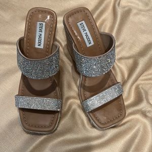 steve madden rhinestone wedges